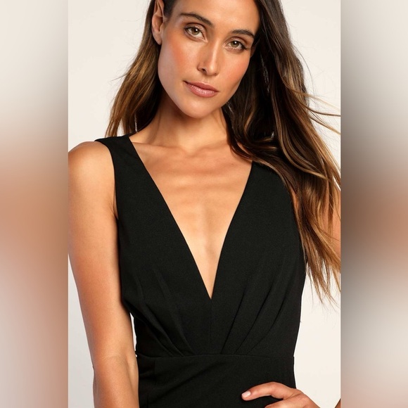 LULU’S All For Romance Black Backless Mermaid Maxi Dress - Picture 2 of 5